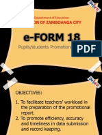 E - ForM 18 Objective Presentation