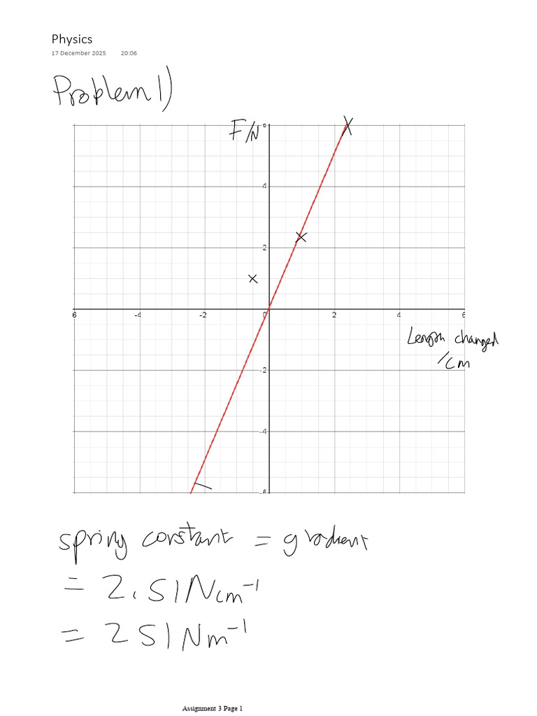 Physics Assignment 3 Overview | PDF