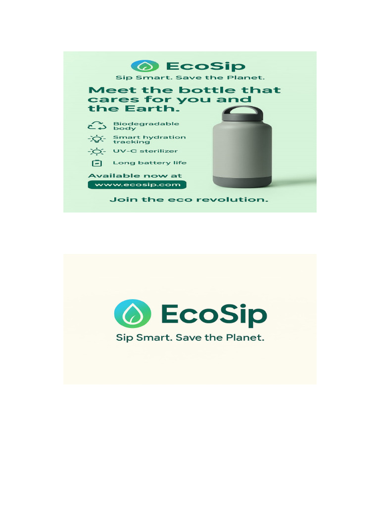 EcoSip: Sustainable Branding Design | PDF