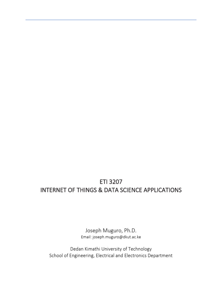 IoT and Data Science Course Overview | PDF | Osi Model | Internet Of Things