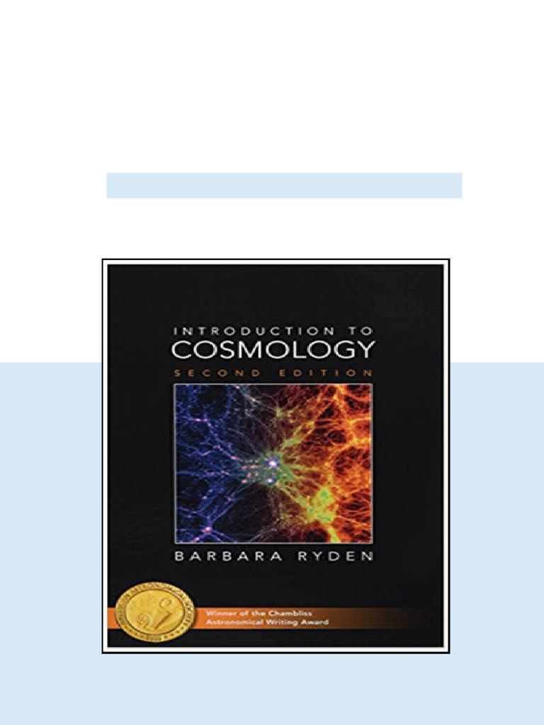 Introduction to Cosmology 2nd Ryden Solution Manual - test bank and solution manual resources ...