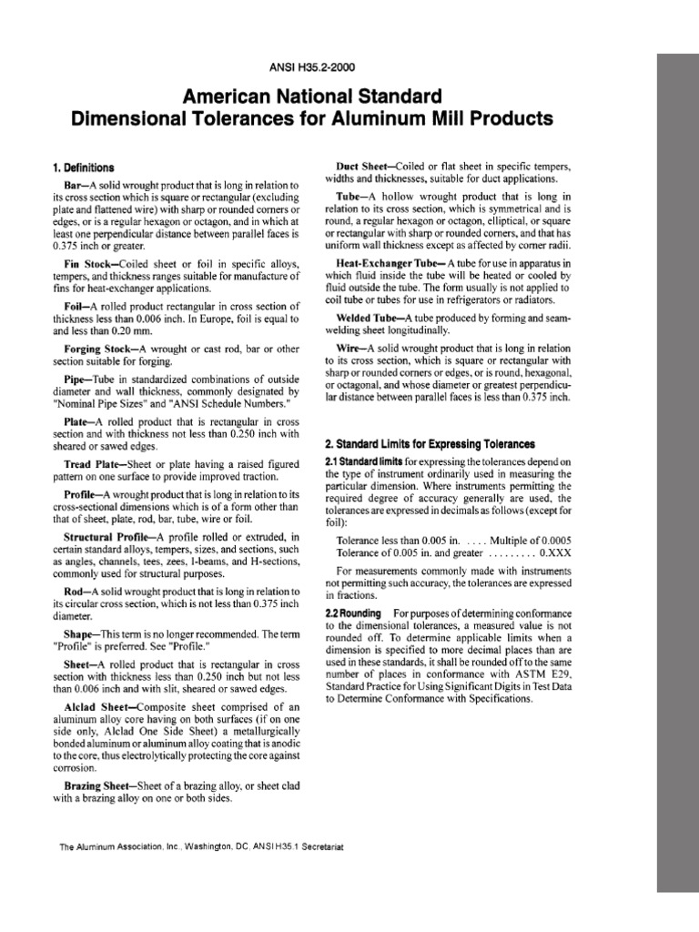 Ansi H35.2-2000 - Ujawnjk | PDF