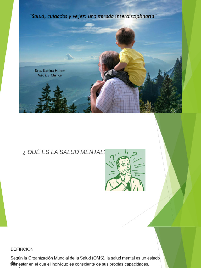 Salud Mental en Adultos Mayores: Claves y Prevención | PDF | Salud ...