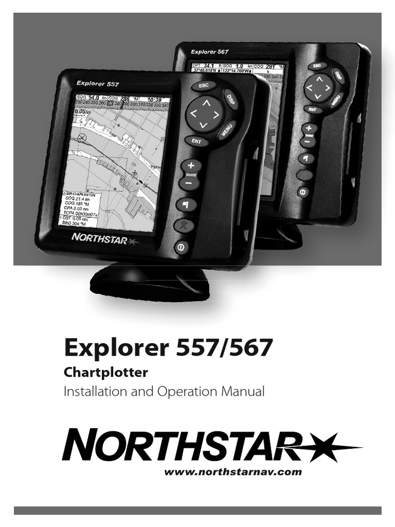 Explorer 557/567 Chartplotter Manual | PDF | Menu (Computing)