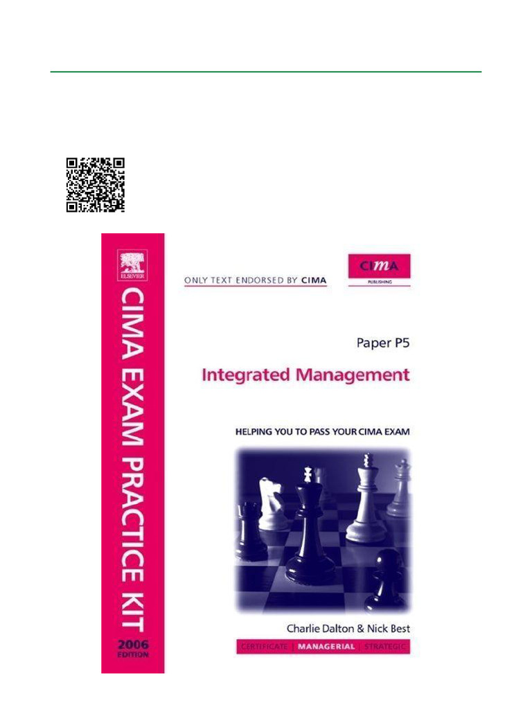 CIMA Integrated Management Exam Kit | PDF | Strategic Management ...