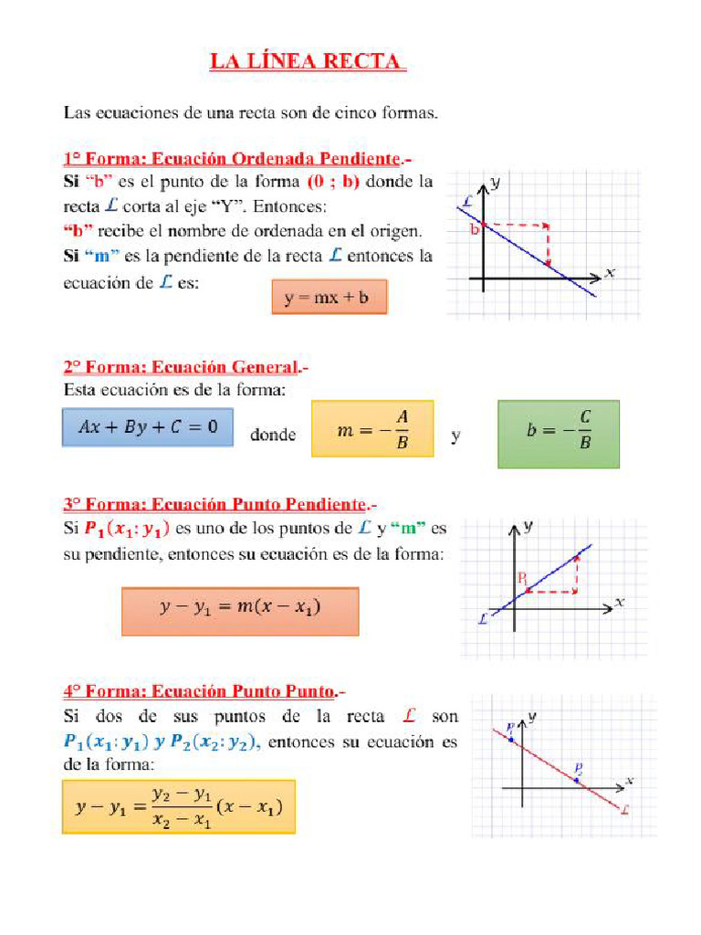 Linea Recta | PDF