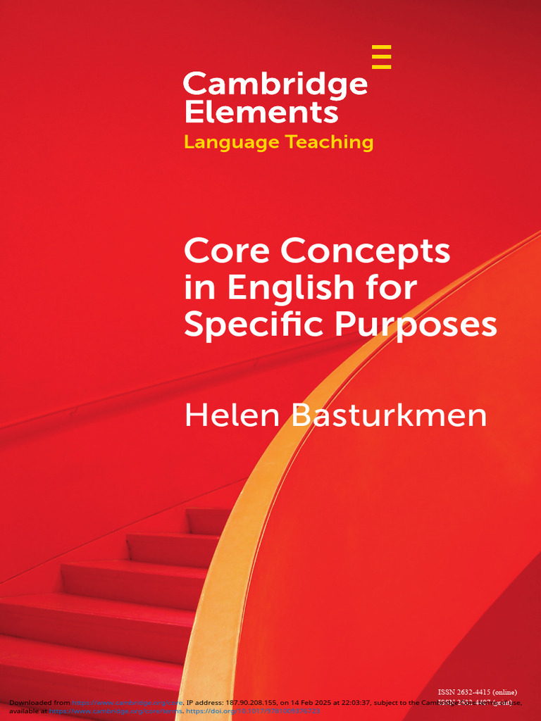 Core Concepts in English for Specific Purposes | PDF | English As A ...