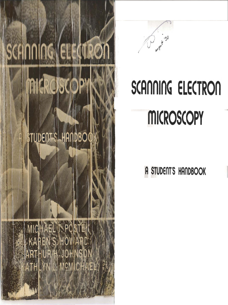 Scanning Electron Microscopy - A Student's Handbook | PDF