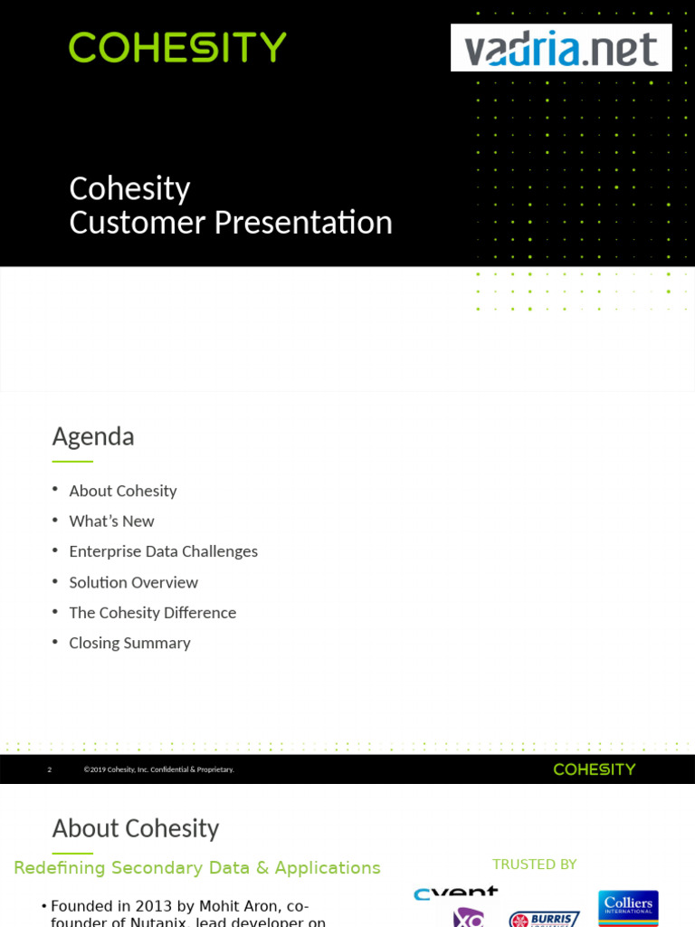 Cohesity Data Management Solutions Overview | PDF | Backup | Cloud ...