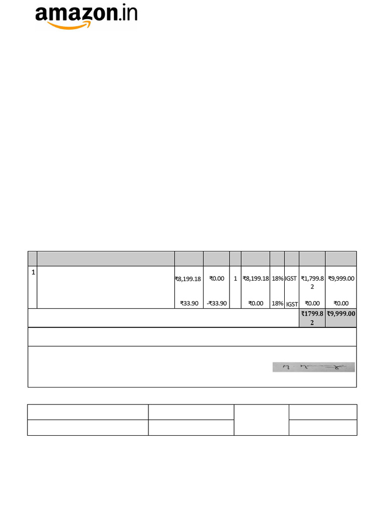 Fire-Boltt Smart Watch Invoice Details | PDF | Invoice | Payments