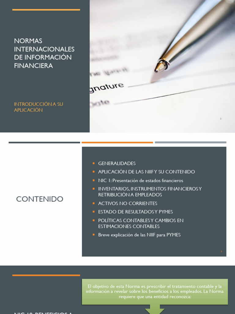 Normas Internacionales de Información Financiera | PDF | normas ...