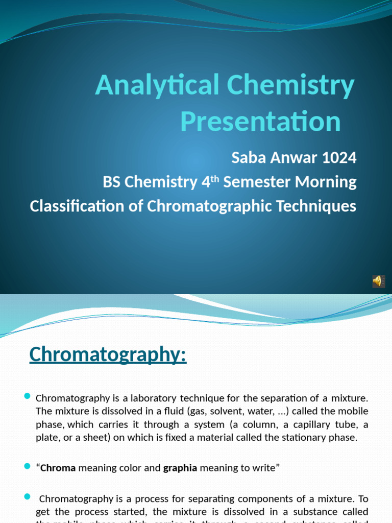 Chromatographic Techniques Overview | PDF | Chromatography | Elution