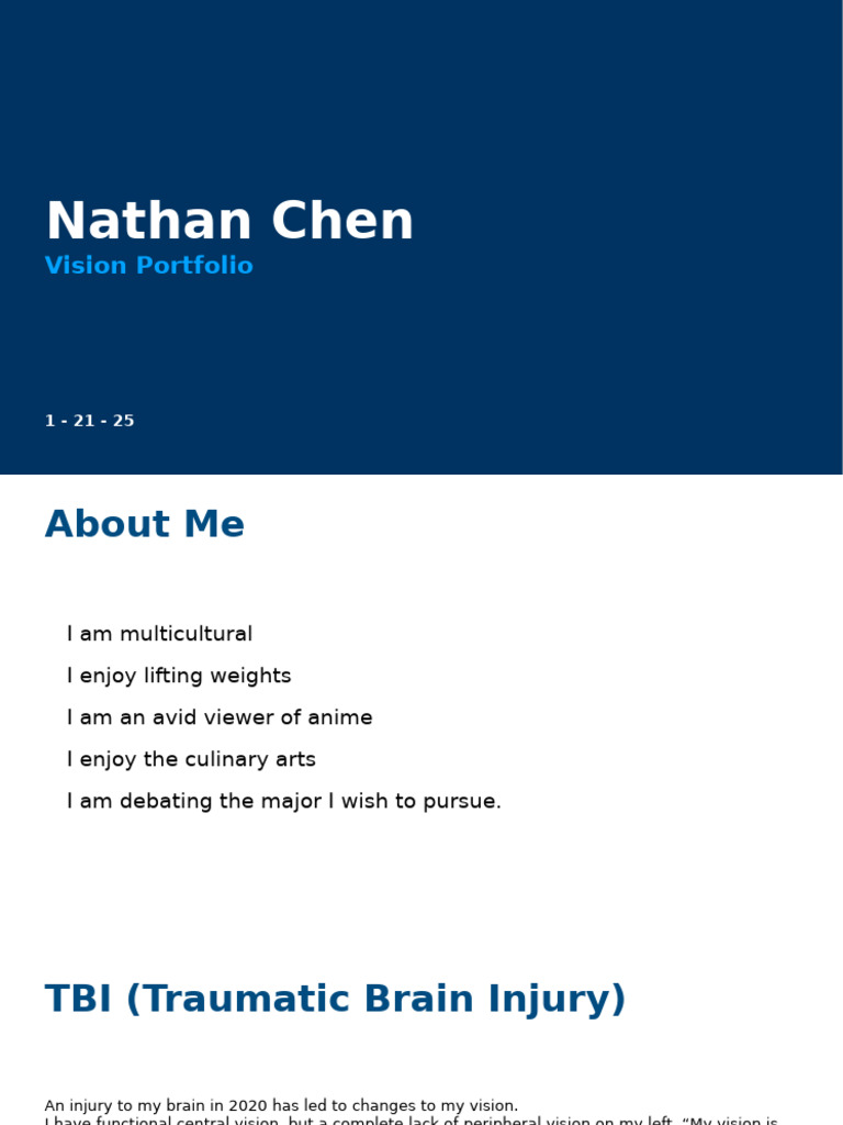 Nathan Chen - Vision Portfolio | PDF