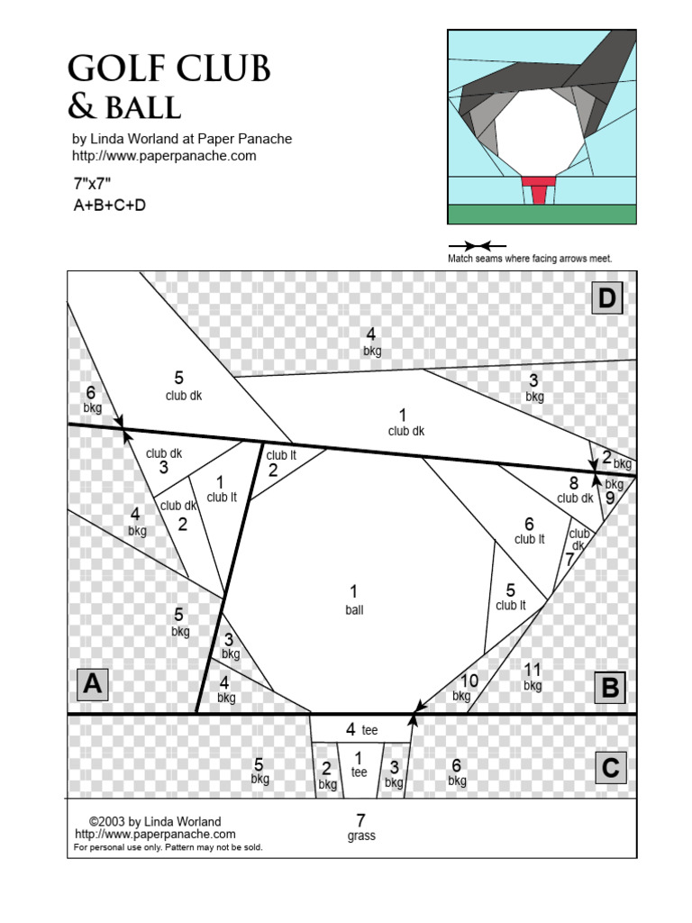 Golf Club & Ball Pattern Guide | PDF | Sports | Ball Games