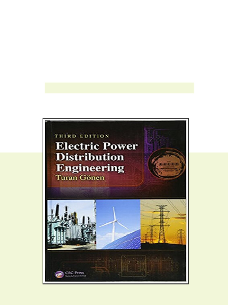 Electric Power Distribution Engineering 3rd Gonen Solution Manual ...