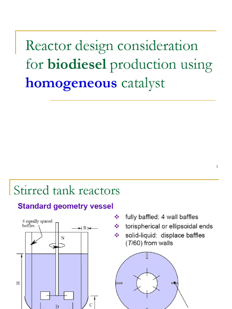 Biodiesel Reactor Design Considerations | PDF | Mechanics | Fluid Dynamics