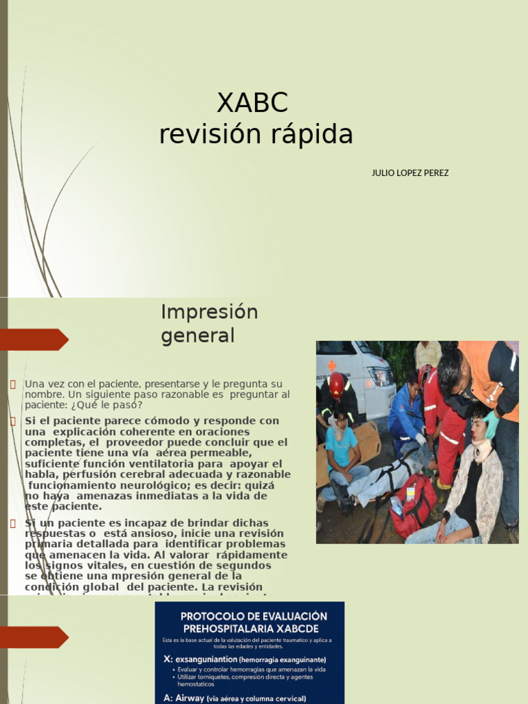 Xabc Revision Rapida 2023 JLP | PDF | Respiración | Sangrado
