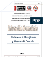 Guia de diversificacion y programación curricular 2012 final SECUNDARIA