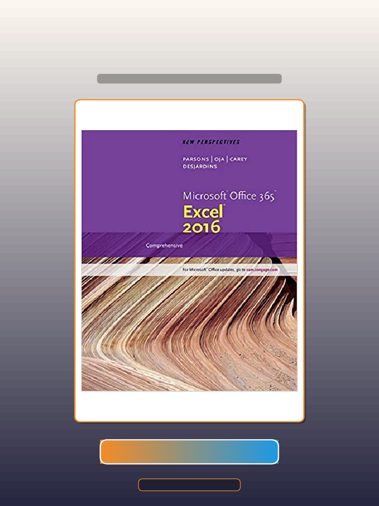 New Perspectives MicrosoftR Office 365 Excel 2016 Comprehensive 1st by ...