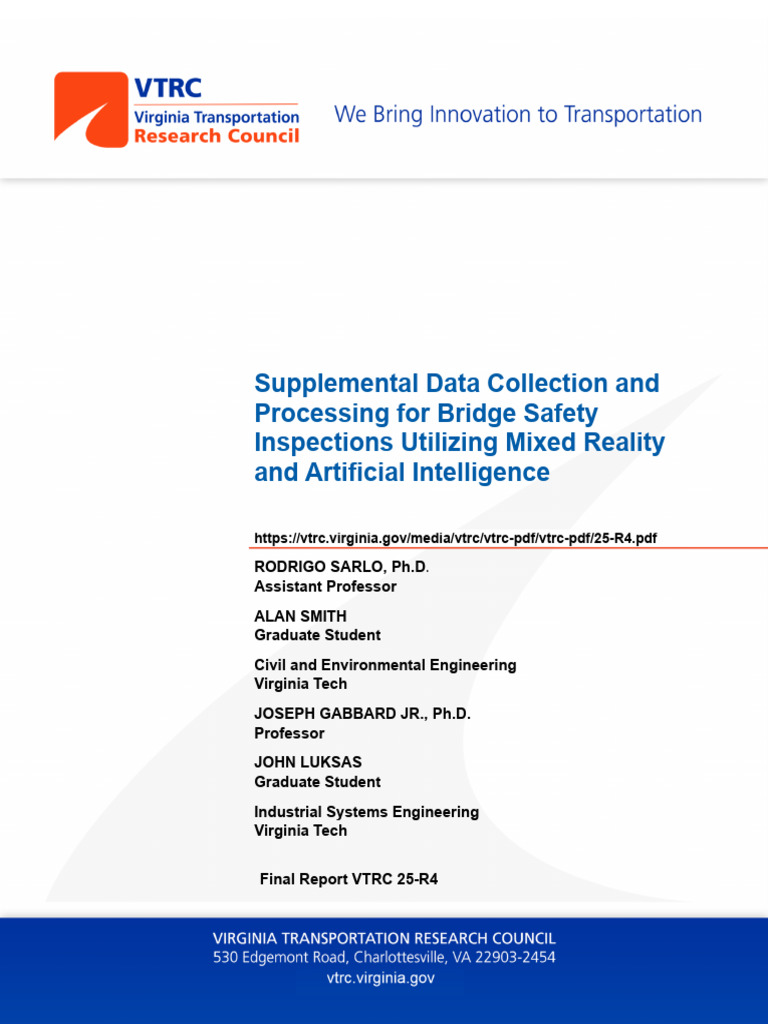Bridge Safety Inspections with AR & AI | PDF | Augmented Reality ...