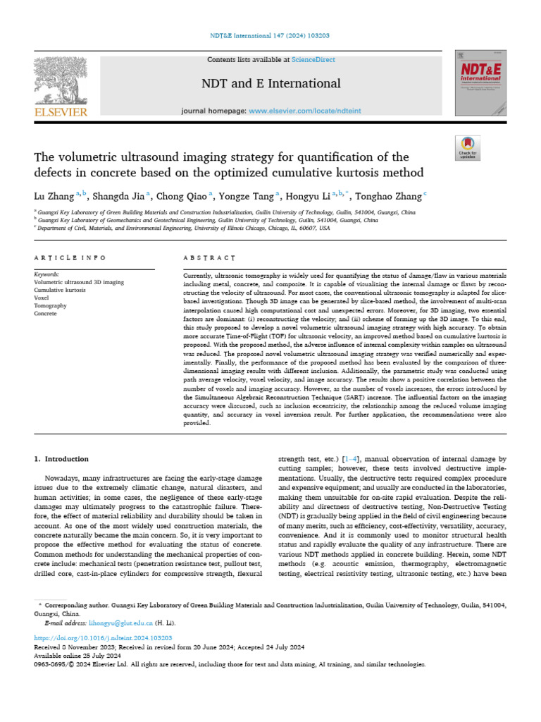 2024-The volumetric ultrasound imaging | PDF | Ultrasound | Tomography