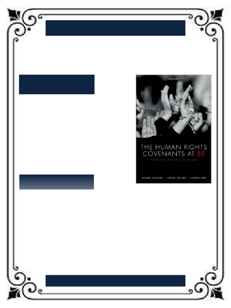 The Human Rights Covenants At 50: Their Past, Present, and Future ...