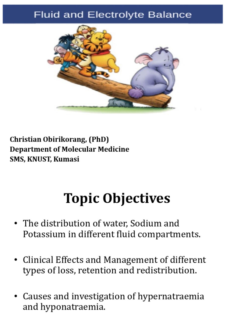 Electrolyte and Water Homeostasis Guide | PDF | Osmosis | Potassium