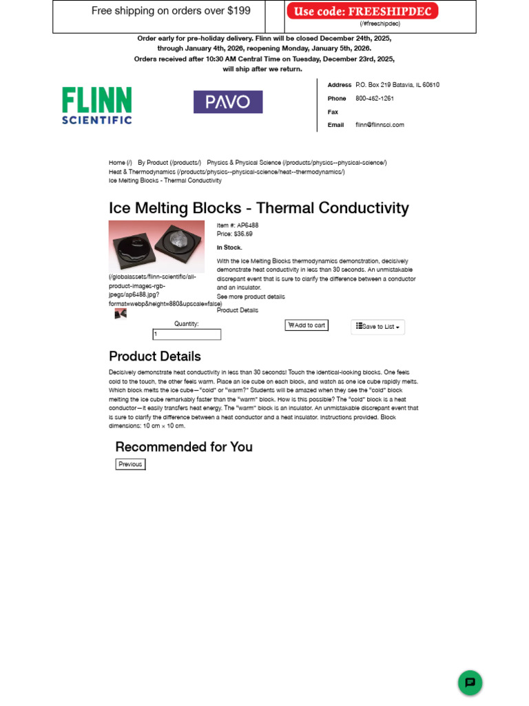 Ice Melting Blocks for Heat Conductivity | PDF | Heat | Ice