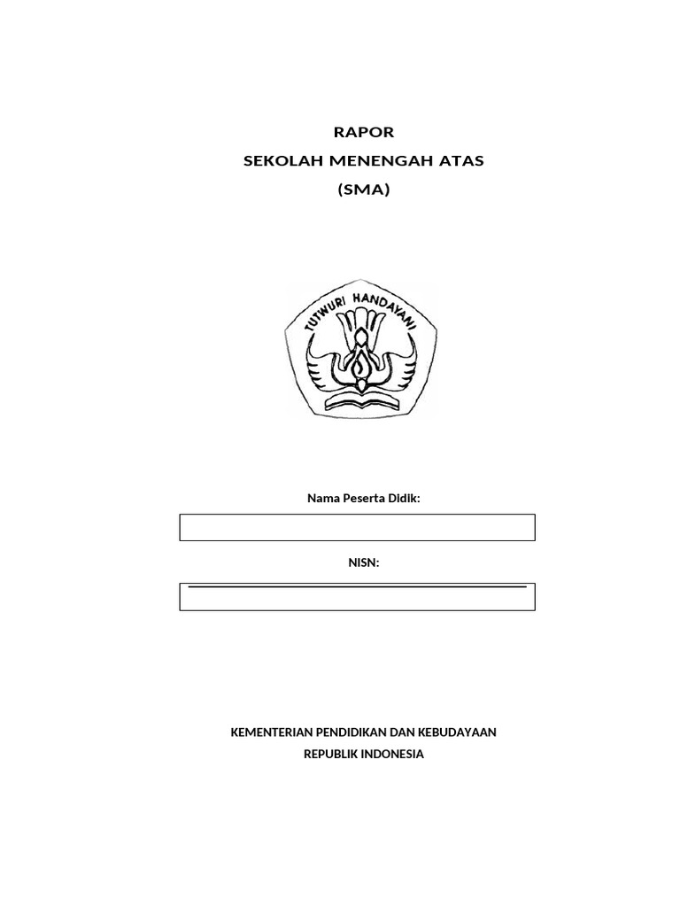 Rapor SMA Kementerian Pendidikan 2020 | PDF