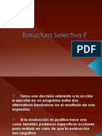 Estructura Selectiva If