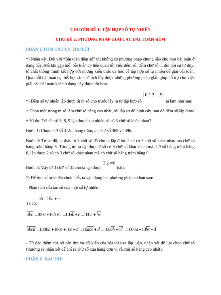 Chuyen de 1 CD2 | PDF