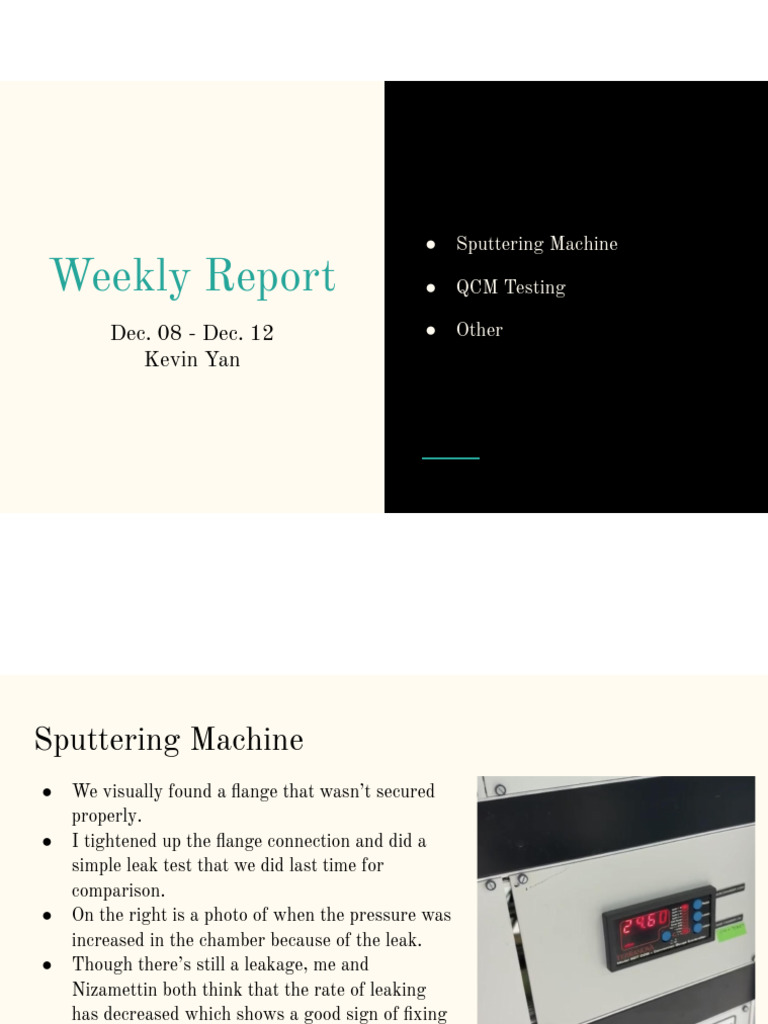 Weekly Report-Kevin Yan.pdf | PDF