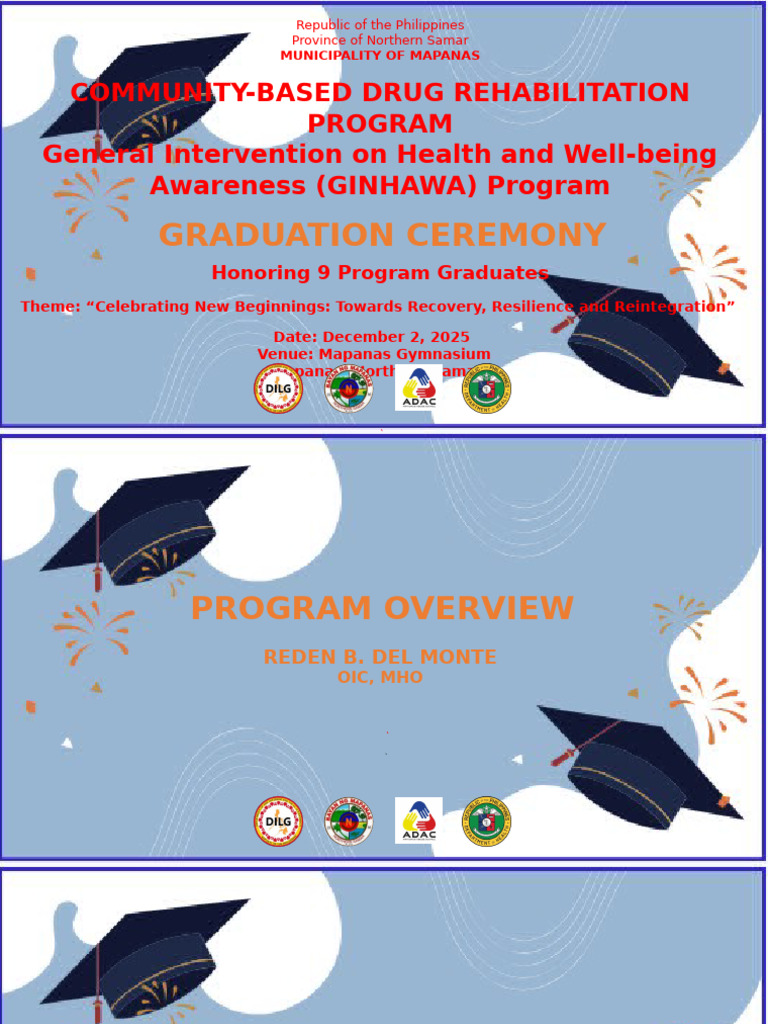 Mapanas Drug Rehab Graduation Ceremony | PDF
