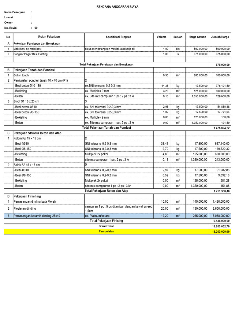 Rab Pagar Barat Dinding 4 Meter | PDF