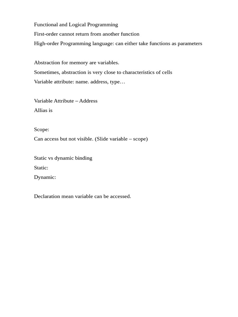 Understanding Functional and Logical Programming | PDF