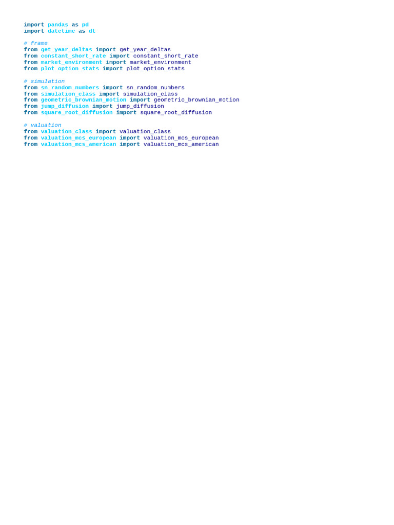 Derivatives Portfolio Valuation in Python | PDF | Financial Risk ...
