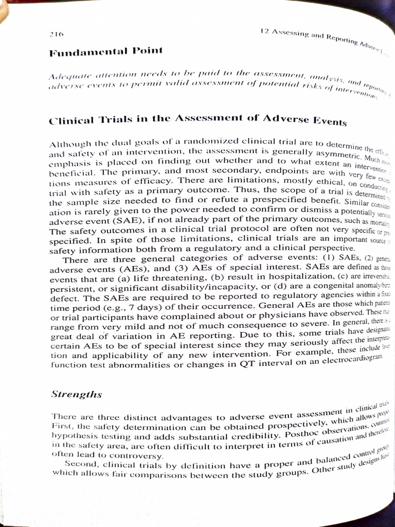 Assessing Adverse Events in Clinical Trials | PDF | Clinical Medicine ...