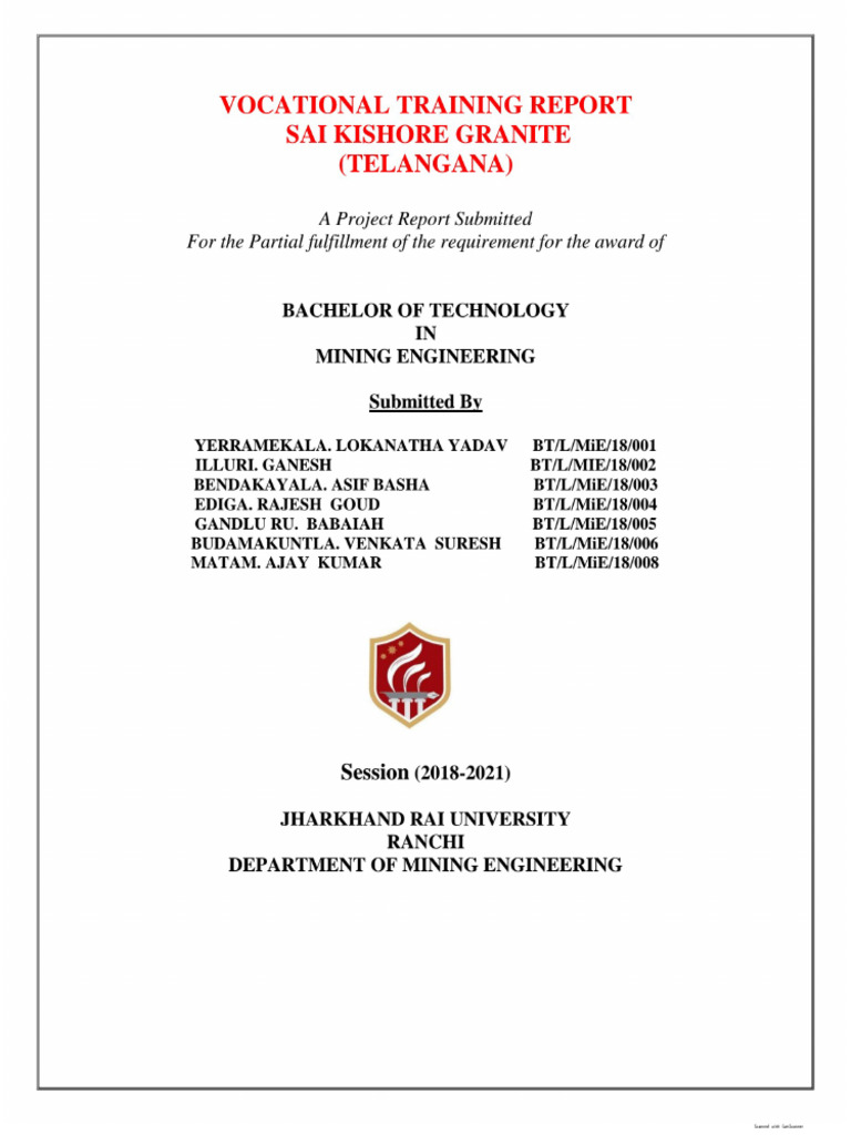 Sai Kishore Granite Project | PDF