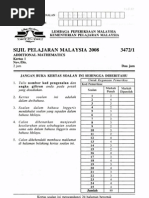 Download SPM 2008 Additional Mathematics Paper 1 by pss smk selandar SN9704797 doc pdf