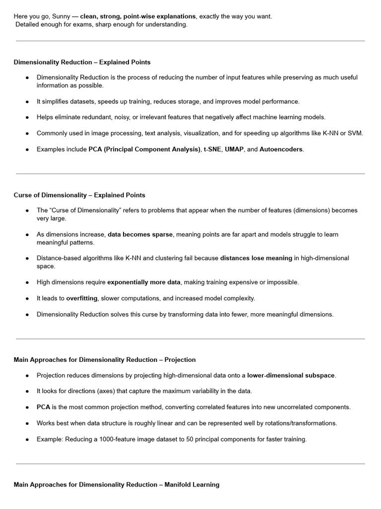 Dimensionality Reduction Explained | PDF | Principal Component Analysis ...