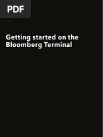 Bloomberg Terminal Manual | PDF | Menu (Computing) | Command Line Interface