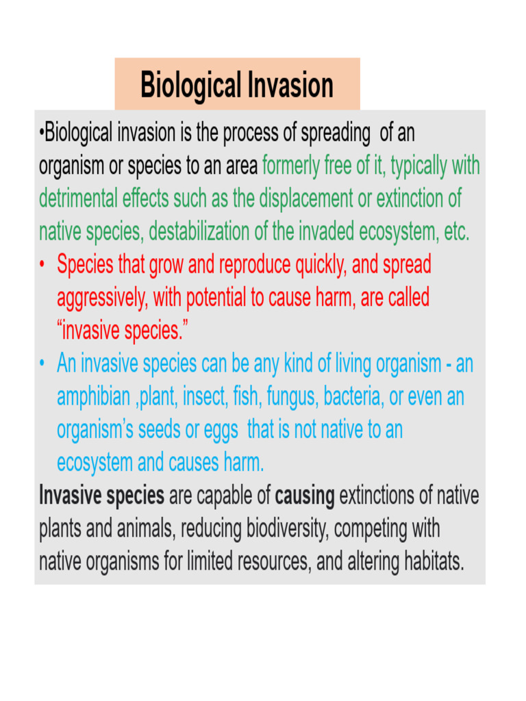 Understanding Biological Invasion Impacts | PDF | Climate Change ...