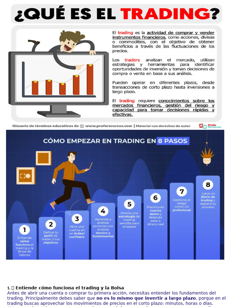 Guía Completa para Iniciar en Trading | PDF | Comerciante (Finanzas ...
