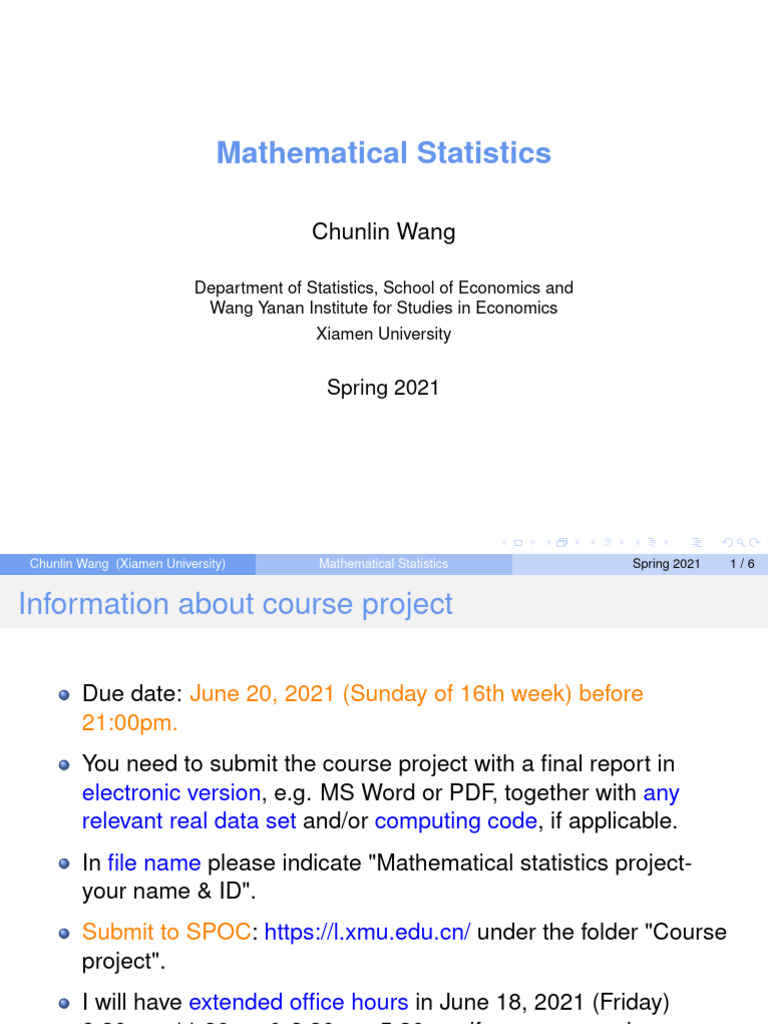 Course Project | PDF | Statistics | Mathematical Statistics