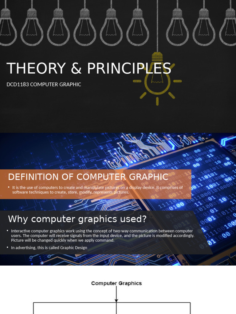 Computer Graphics: Definitions & Principles | PDF | Pixel | Image ...
