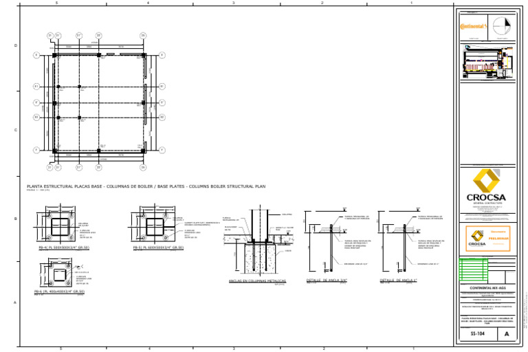 Boiler Structural Plan and Details | PDF