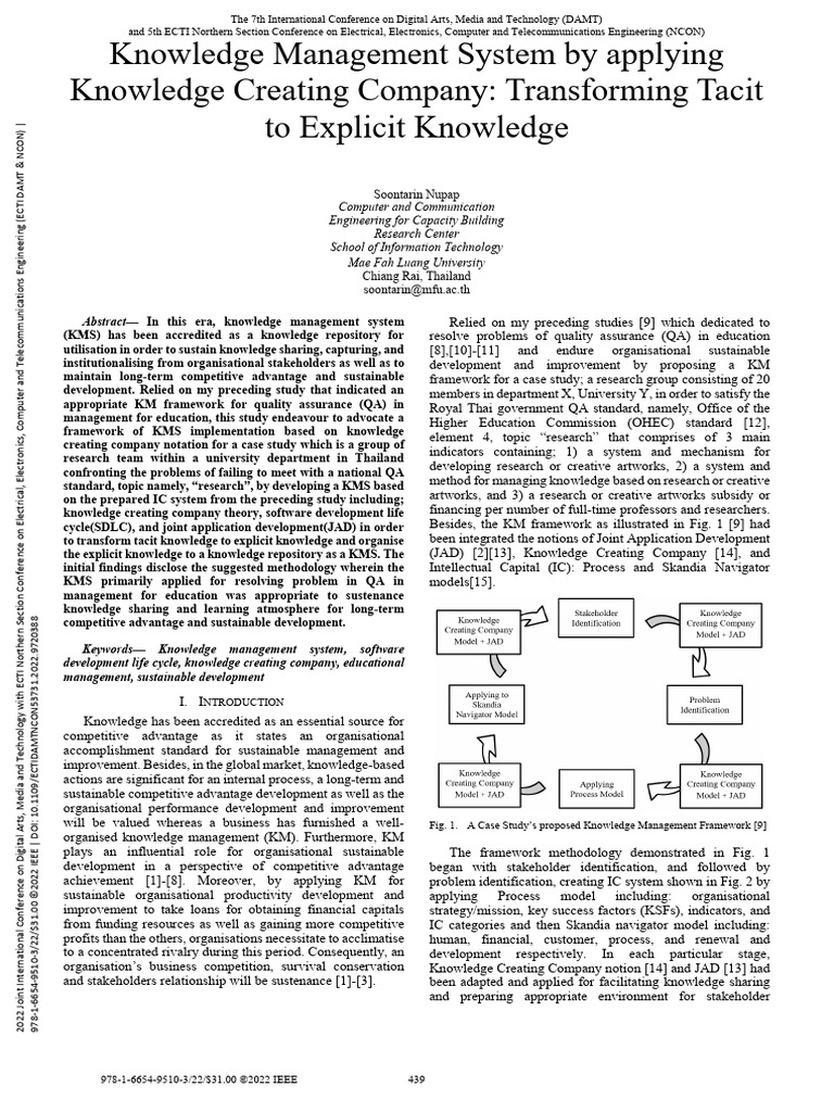 Knowledge Management System Framework | PDF | Knowledge Management ...