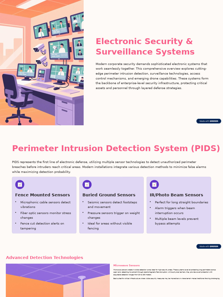 Electronic Security and Surveillance Systems | PDF | Unmanned Aerial ...