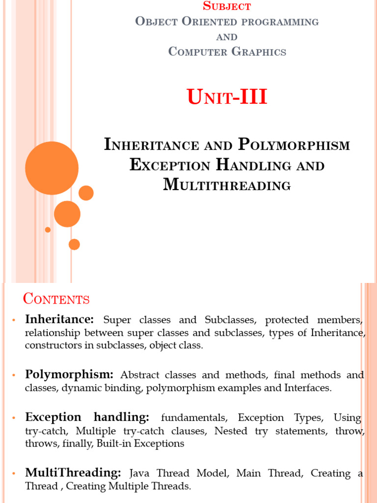 Java Inheritance and Polymorphism Guide | PDF | Inheritance (Object ...