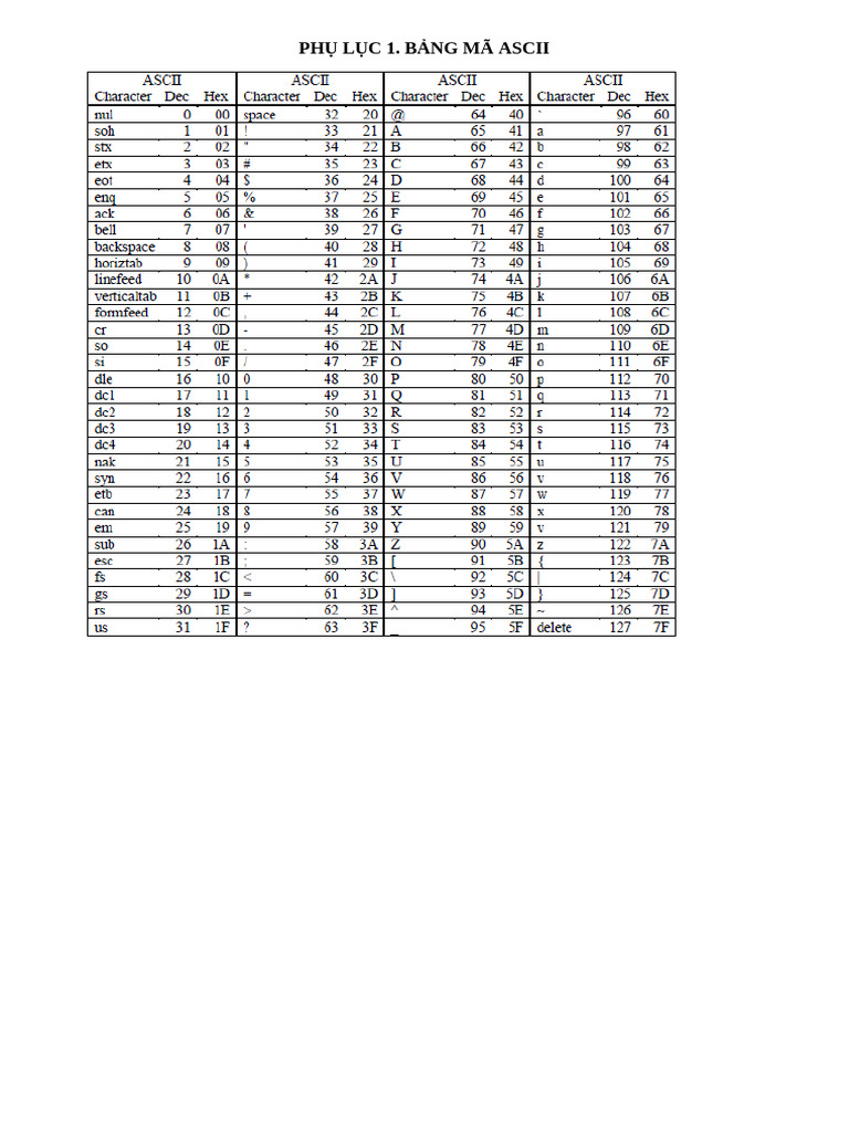 Ascii LC3 | PDF